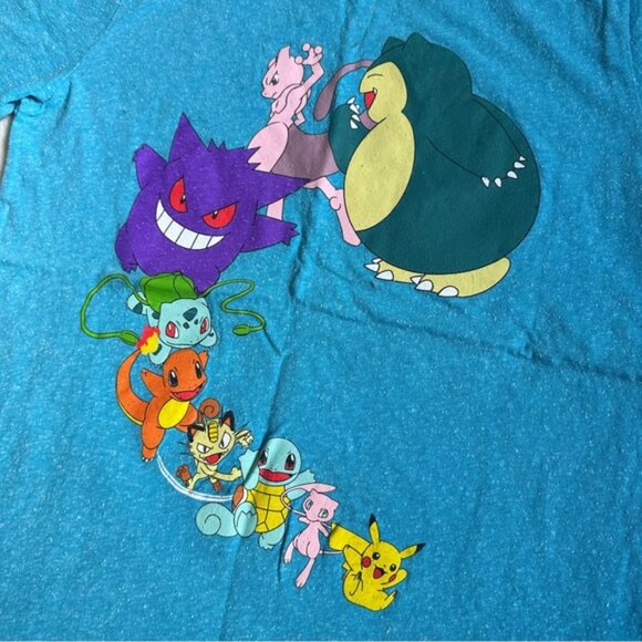 Pokemon | Vintage Blue Gen 1 Pokemon Short Sleeve Tee | Size Large - Picture 3 of 6